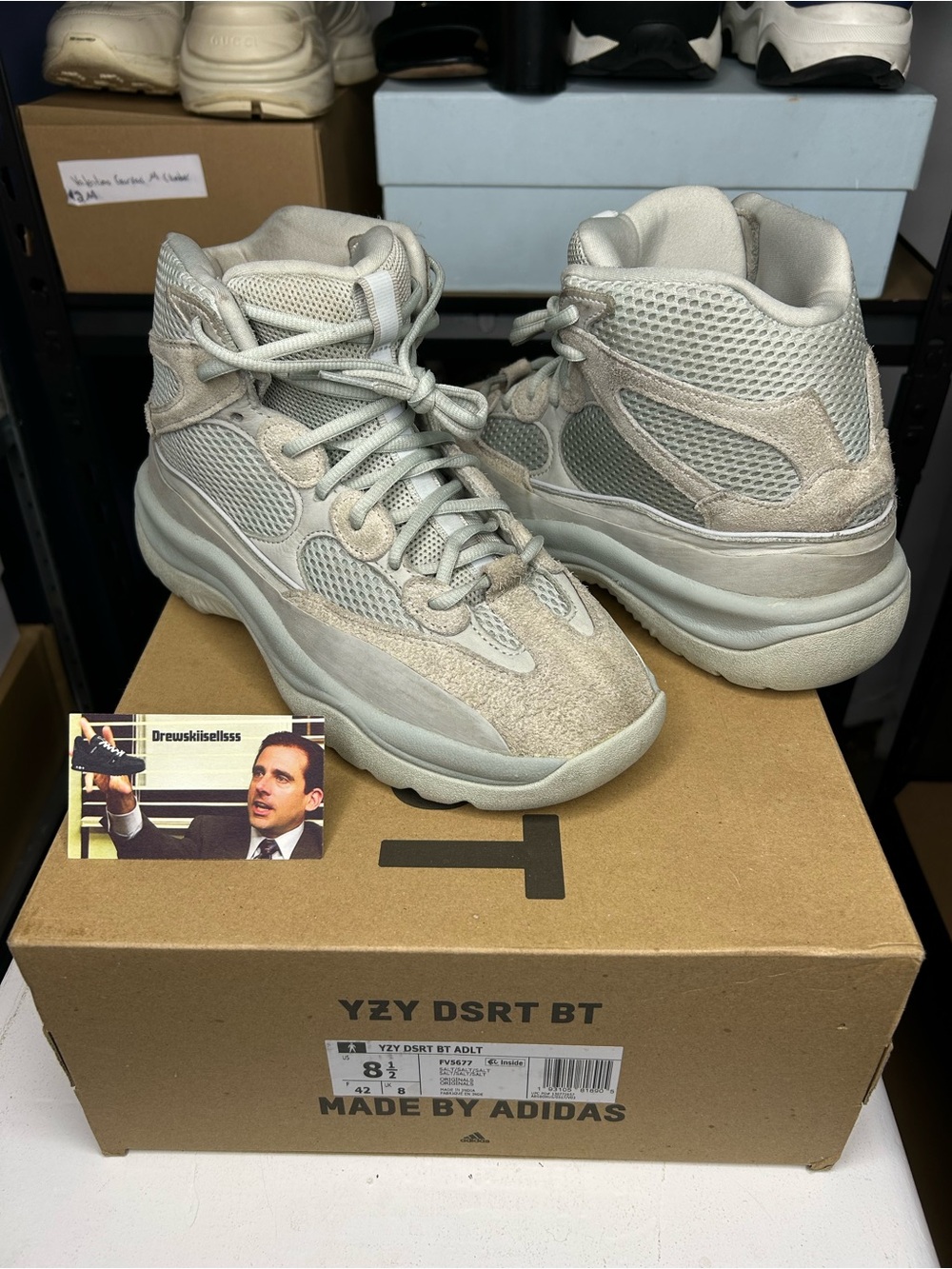 Size 8.5 - adidas Yeezy Desert Boot Salt - FV5677